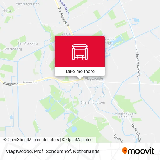 Vlagtwedde, Prof. Scheershof map