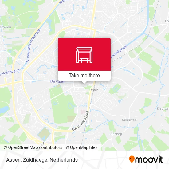 Assen, Zuidhaege map