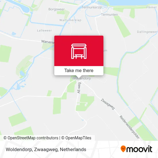 Woldendorp, Zwaagweg map