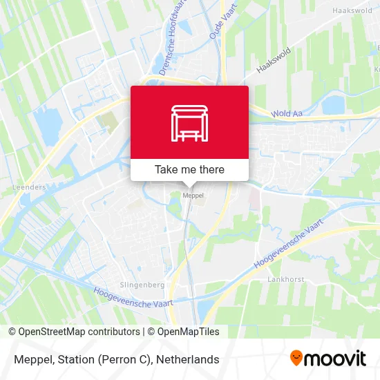 Meppel, Station (Perron C) map