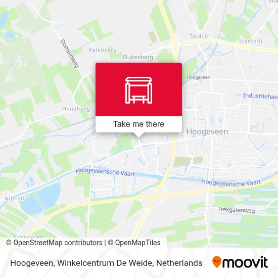 Hoogeveen, Winkelcentrum De Weide map