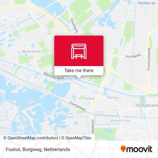 Foxhol, Borgweg map