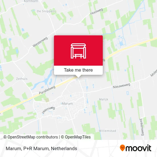 Marum, P+R  Marum map