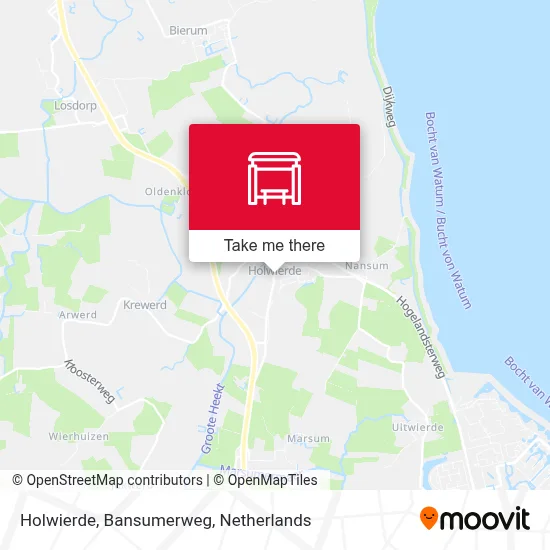 Holwierde, Bansumerweg map