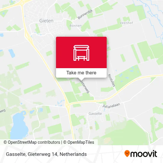 Gasselte, Gieterweg 14 map
