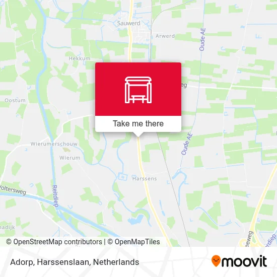 Adorp, Harssenslaan map