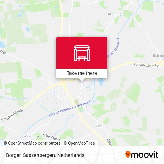 Borger, Sassenbergen map