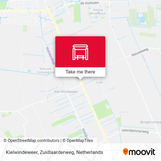 Kielwindeweer, Zuidlaarderweg map
