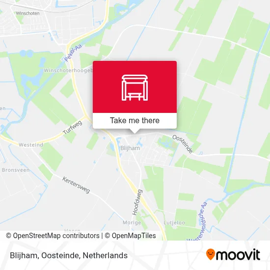 Blijham, Oosteinde map