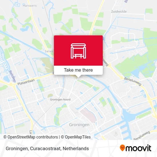 Groningen, Curacaostraat map