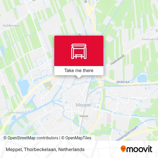 Meppel, Thorbeckelaan map