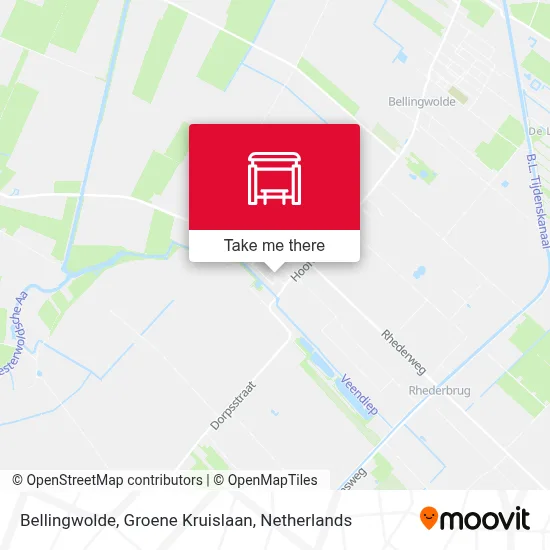 Bellingwolde, Groene Kruislaan map