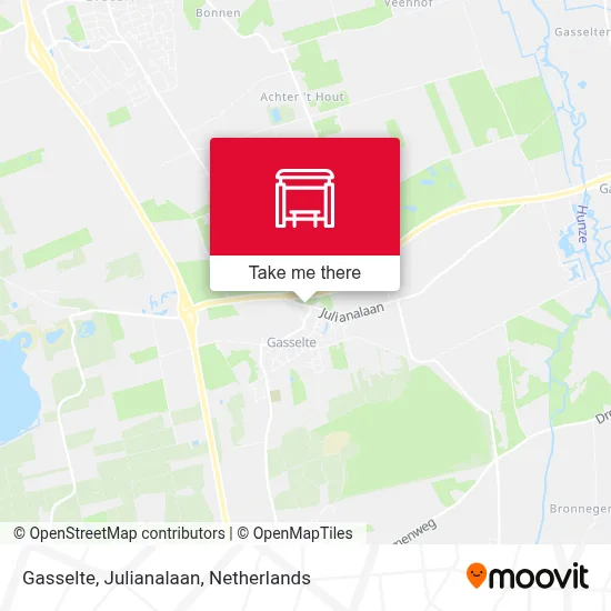 Gasselte, Julianalaan map