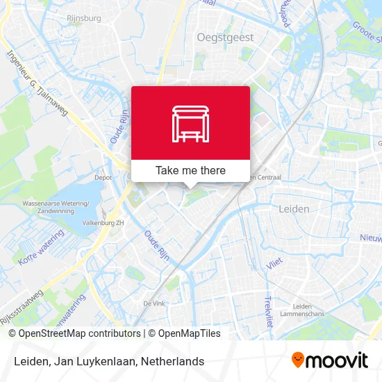 Leiden, Jan Luykenlaan map