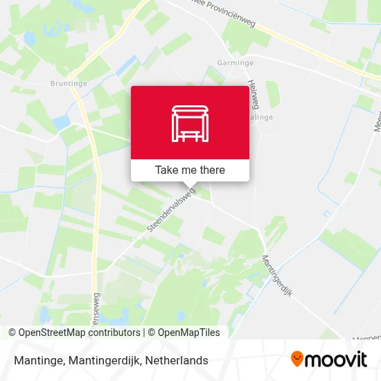 Mantinge, Mantingerdijk map