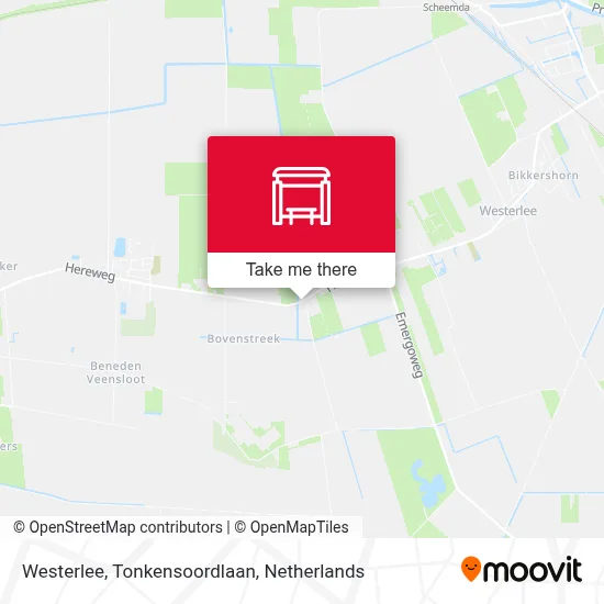 Westerlee, Tonkensoordlaan map
