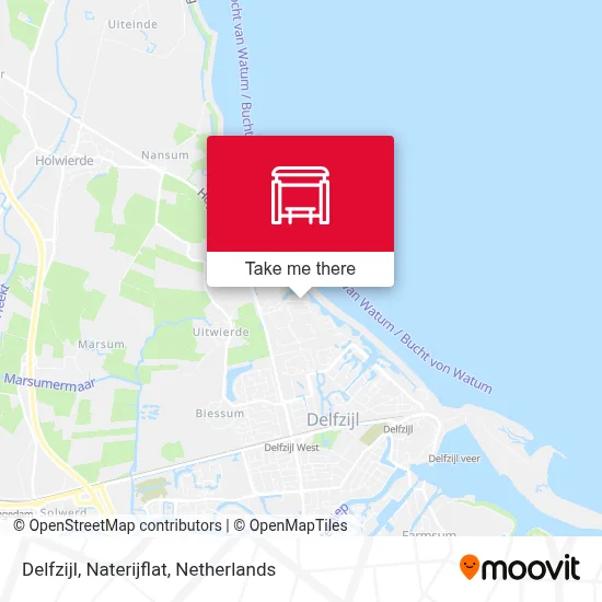 Delfzijl, Naterijflat map