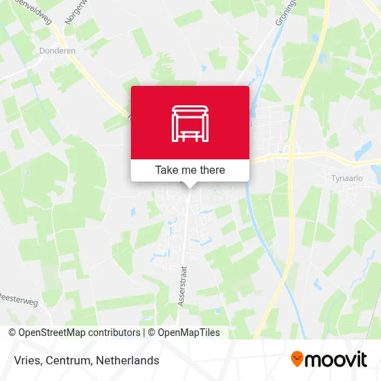 Vries, Centrum map