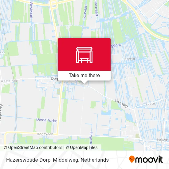 Hazerswoude-Dorp, Middelweg map