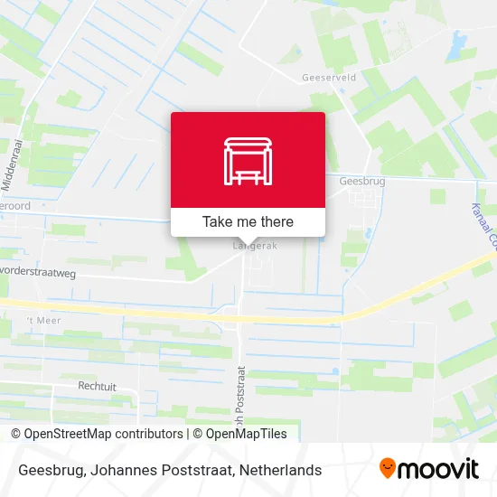 Geesbrug, Johannes Poststraat map