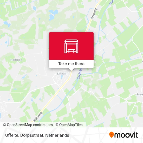 Uffelte, Dorpsstraat map