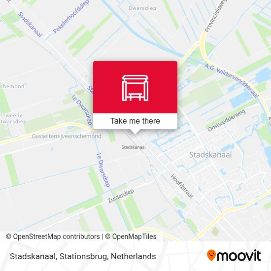 Stadskanaal, Stationsbrug map