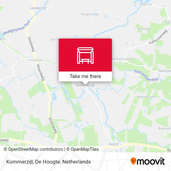 Kommerzijl, De Hoogte map