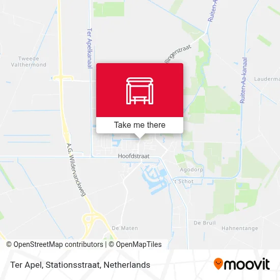 Ter Apel, Stationsstraat map