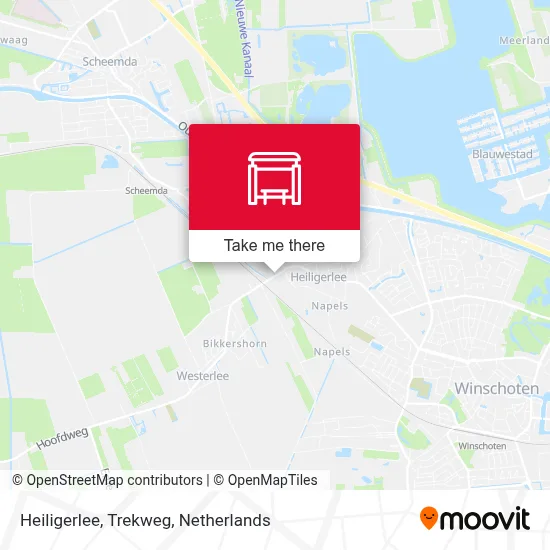 Heiligerlee, Trekweg map