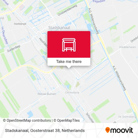 Stadskanaal, Oosterstraat 38 map