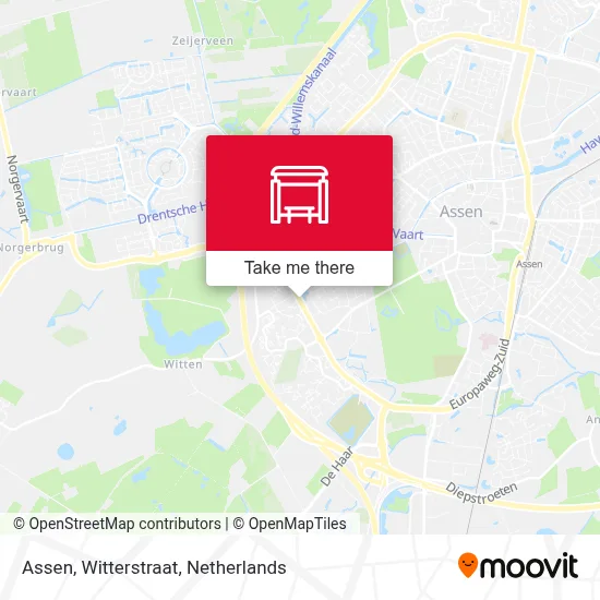 Assen, Witterstraat map