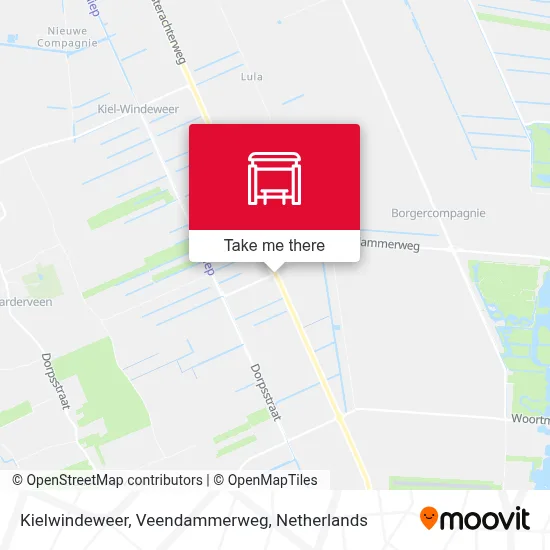 Kielwindeweer, Veendammerweg map