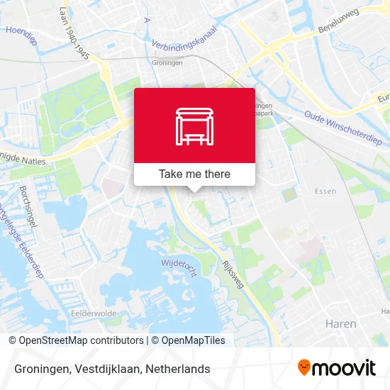 Groningen, Vestdijklaan map