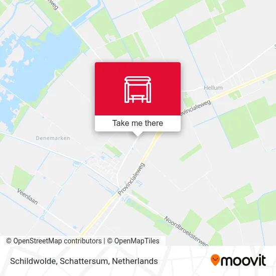 Schildwolde, Schattersum map