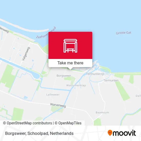 Borgsweer, Schoolpad map