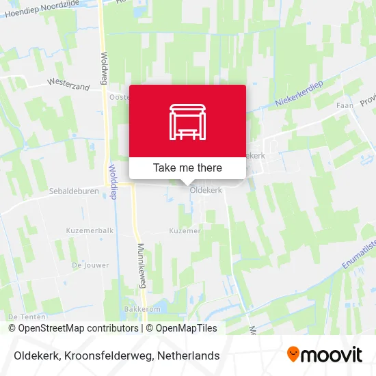 Oldekerk, Kroonsfelderweg map