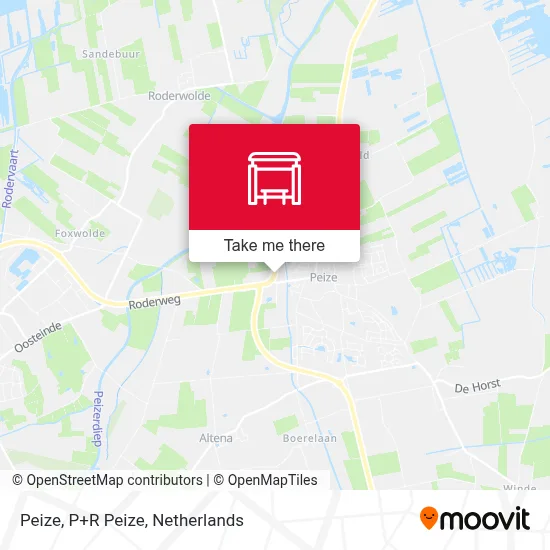 Peize, P+R Peize map