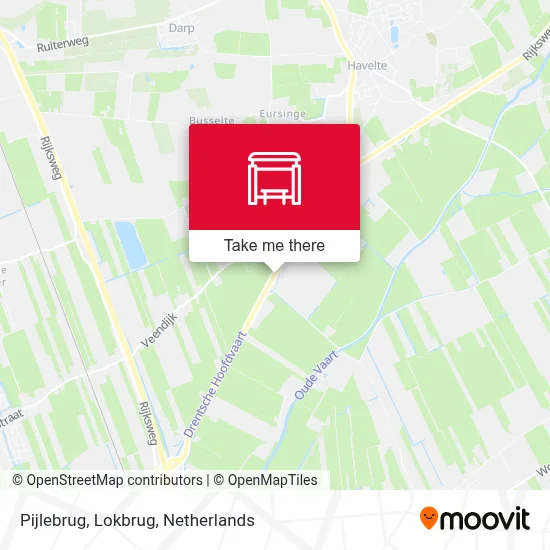 Pijlebrug, Lokbrug map