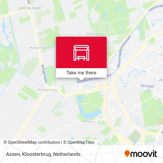 Assen, Kloosterbrug map