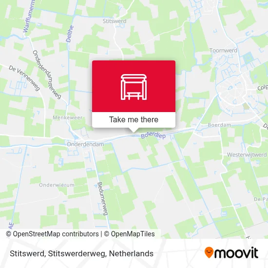 Stitswerd, Stitswerderweg map