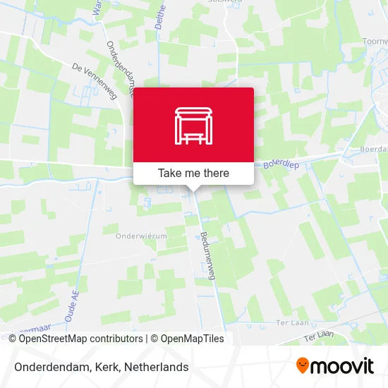 Onderdendam, Kerk map