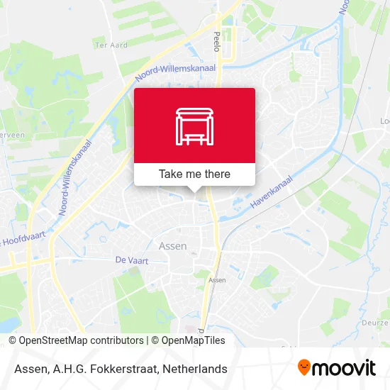 Assen, A.H.G. Fokkerstraat map