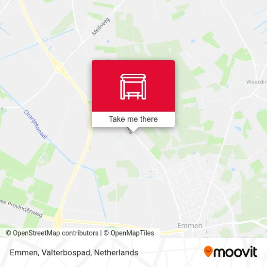 Emmen, Valterbospad map