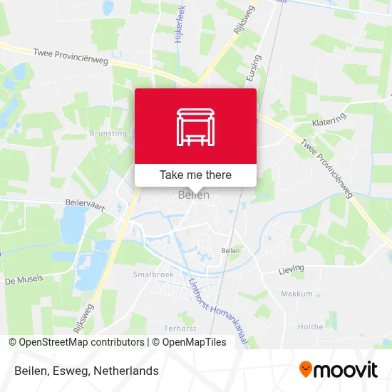 Beilen, Esweg map
