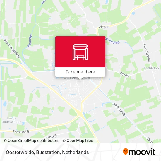 Oosterwolde, Busstation Karte