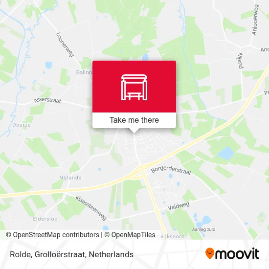 Rolde, Grolloërstraat map