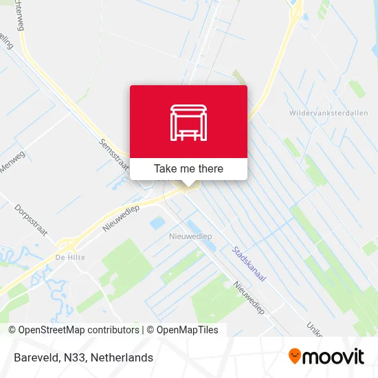 Bareveld, N33 map