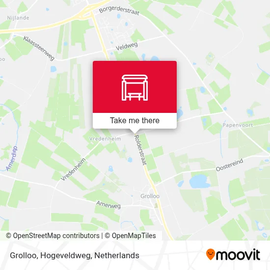Grolloo, Hogeveldweg map