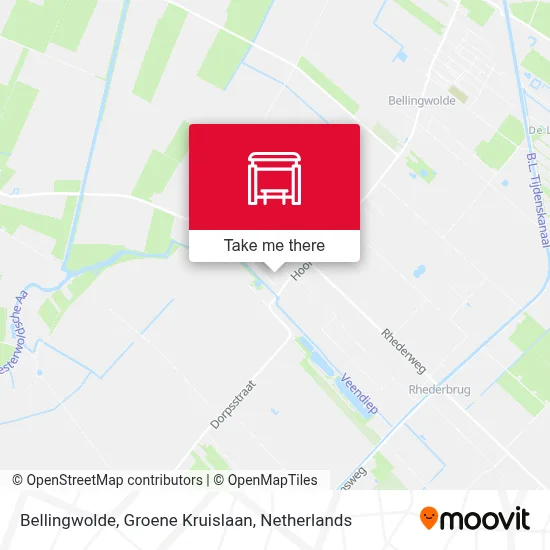 Bellingwolde, Groene Kruislaan map
