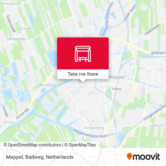 Meppel, Badweg Karte